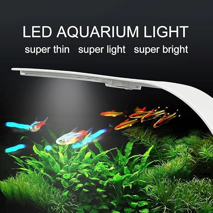 LED lampe 10 Watt X5 hvid - Superslim lys til nanoakvarier